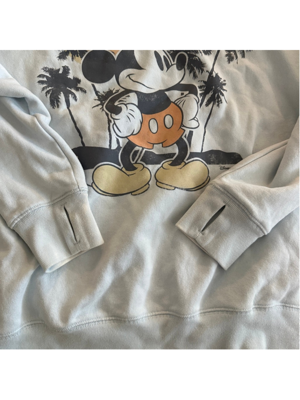Girls Abercrombie Kids Mickey Mouse Sweatshirt 15/16 Thumbholes - Picture 5 of 8